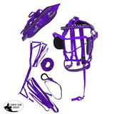 Mini Horse Nylon Coated Synthetic Harness. Purple Harness