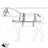 New! Mini Horse / Small Pony size leather driving harness - Country Scene Saddlery and Pet Supplies