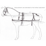 New! Mini Horse / Small Pony size leather driving harness Horse Tack