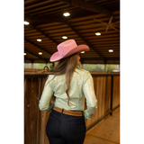 New! MINT SPARKLE PERFORMANCE SHIRT Western Clothing