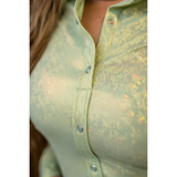 New! MINT SPARKLE PERFORMANCE SHIRT Western Clothing