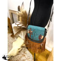 New! Montana West Embroidered Collection Crossbody Bag / Turquoise Handbags And Wallets » Cross