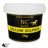 NC EquiPro Yellow Sulphur mineral powder for horses Australia grooming stable care sulphur powder equine supplies Country Scene Saddlery