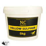 NC EquiPro Yellow Sulphur mineral powder for horses Australia grooming stable care sulphur powder equine supplies Country Scene Saddlery