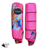 New! NEON LIGHTNING SPLINT BOOT (PAIR) - MEDIUM / FRONT - Splint Boots
