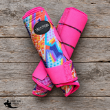 New! NEON LIGHTNING SPLINT BOOT (PAIR) - MEDIUM / FRONT - Splint Boots