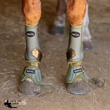New! OLIVE WITH VELCRO SPARKLE SPLINT BOOTS (PAIR) - Medium - Protection Boots