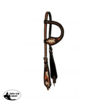 One Ear Headstall With Painted Feather Design Headstalls And Bridles