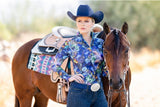 Papillion Show Blouse, Black. - Country Scene Saddlery and Pet Supplies