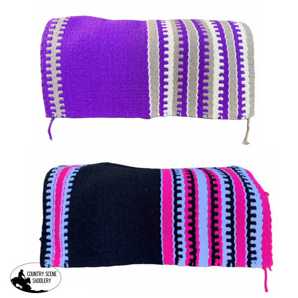 New! Patterned Cashmalon Saddle Pad Nylon/Synthetic Headstalls