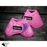 New! PETAL PINK WITH SPARKLE VELCRO BELL BOOTS - Country Scene Saddlery and Pet Supplies