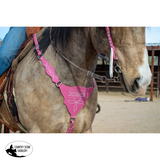 New! Pink Boot Stitch Headstall and Breast Collar Set - Country Scene Saddlery and Pet Supplies