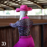 New! PINK LEOPARD PERFORMANCE RODEO SHIRT - Country Scene Saddlery and Pet Supplies
