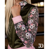 New! POPPY SAGE SATIN MESH PERFORMANCE RODEO SHIRT Western Style