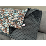 New! PRE-ORDER Minky Blanket - Western Style