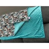 New! PRE-ORDER Minky Blanket - Western Style