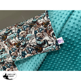 New! PRE-ORDER Minky Blanket - Western Style