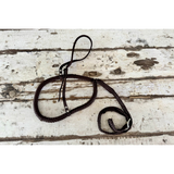 New! Premium Nylon Rope Nose Tie Down -Brown spur strap