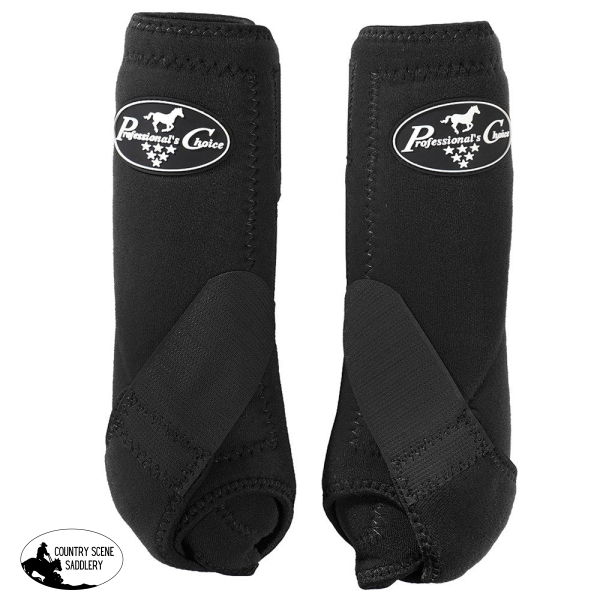 New! Professionals Choice SMB Strike Sports Boots Fronts Black Horse Boots & Leg Wraps