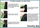 Pure White False Tail - Country Scene Saddlery and Pet Supplies
