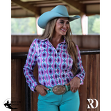 New! PURPLE CASSIDY MESH SLEEVE PERFORMANCE RODEO SHIRT Western Style