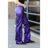 New! Purple Metallic Signature Trousers