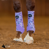 New! PURPLE PEONY SPLINT BOOTS (PAIR) - MEDIUM / FRONT - Splint Boots