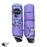 New! PURPLE PEONY SPLINT BOOTS (PAIR) - MEDIUM / FRONT - Splint Boots