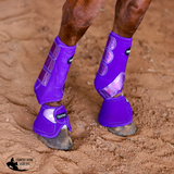 New! PURPLE WITH SPARKLE VELCRO SPLINT BOOT (PAIR) - Country Scene Saddlery and Pet Supplies