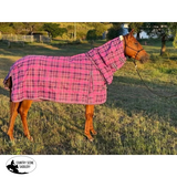 New! PVC SHADECLOTH COMBO -Purple Check - Country Scene Saddlery and Pet Supplies