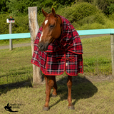 New! PVC SHADECLOTH COMBO- RED BLACK - 5’3 - Fly Mesh Protection