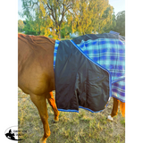 New! PVC Shadecloth Combo - Shaz - Blue Check - Country Scene Saddlery and Pet Supplies