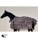 New! PVC SHADECLOTH RUG - 5’9 / Navy Check 5’9 - Fly Mesh Protection