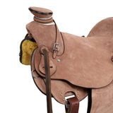 New! Ranchman Roughout Wade Roper Style Saddle - 16 Inch Roper Saddle