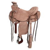 New! Ranchman Roughout Wade Roper Style Saddle - 16 Inch Roper Saddle