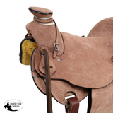 New! Ranchman Roughout Wade Roper Style Saddle - 16 Inch - Country Scene Saddlery and Pet Supplies