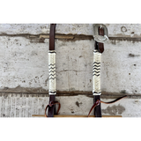New! Rawhide Laced One Eared Headstall spur strap