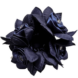 New! Rose Petal Hair Scrunchie with Crystals
