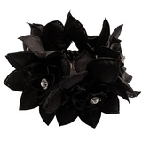 New! Rose Petal Hair Scrunchie with Crystals