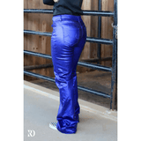 Royal Blue Metallic Signature Trousers