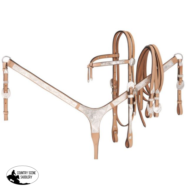 New! Royal King Futurity Brow Silver Tack Set (Copy) Full/cob Tack Sets