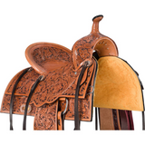 NEW! Royal King Prescott All Around Saddle -8-inch gullet Cowboy Roper