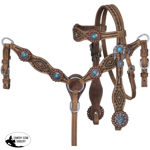 New! Royal King Serenity Mini Headstall & Breastcollar Set Full/cob / Mini Tack Sets