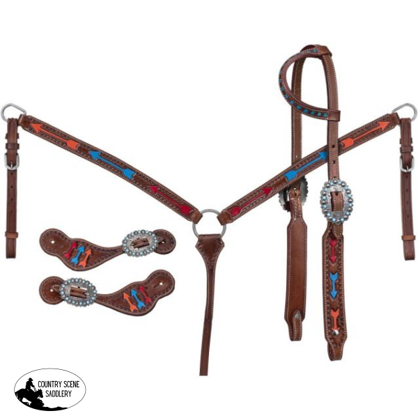 New! Royal King Triple Arrow 3 Piece Tack Set Full/cob Tack Sets