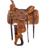 NEW! Royal King Youth Abilene Pleasure Trail Saddle-Gullet: 7½" QHB - Country Scene Saddlery and Pet Supplies