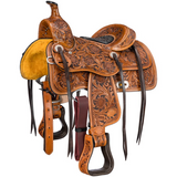 NEW! Royal King Youth Abilene Pleasure Trail Saddle-Gullet: 7½" QHB - Country Scene Saddlery and Pet Supplies
