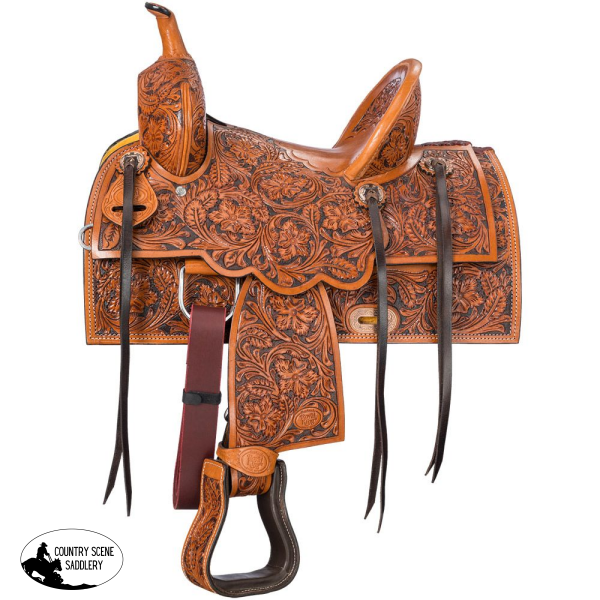 NEW! Royal King Youth Prescott All Around Saddle 7.5inch Gullet. Cowboy Roper