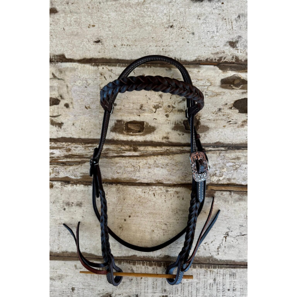 New! Ruby Rose Braided Browband Bridle spur strap