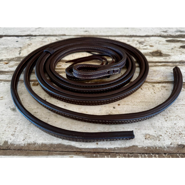 New! Ruby Rose Double Stitched Split Reins 5/8″ x 8 ‘ Summer Combos