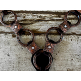 New! Ruby Rose Gold Concho Ring Tack Set